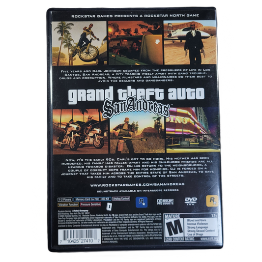 Grand Theft Auto: San Andreas - PlayStation 2 (Complete, Tested, & Clean)