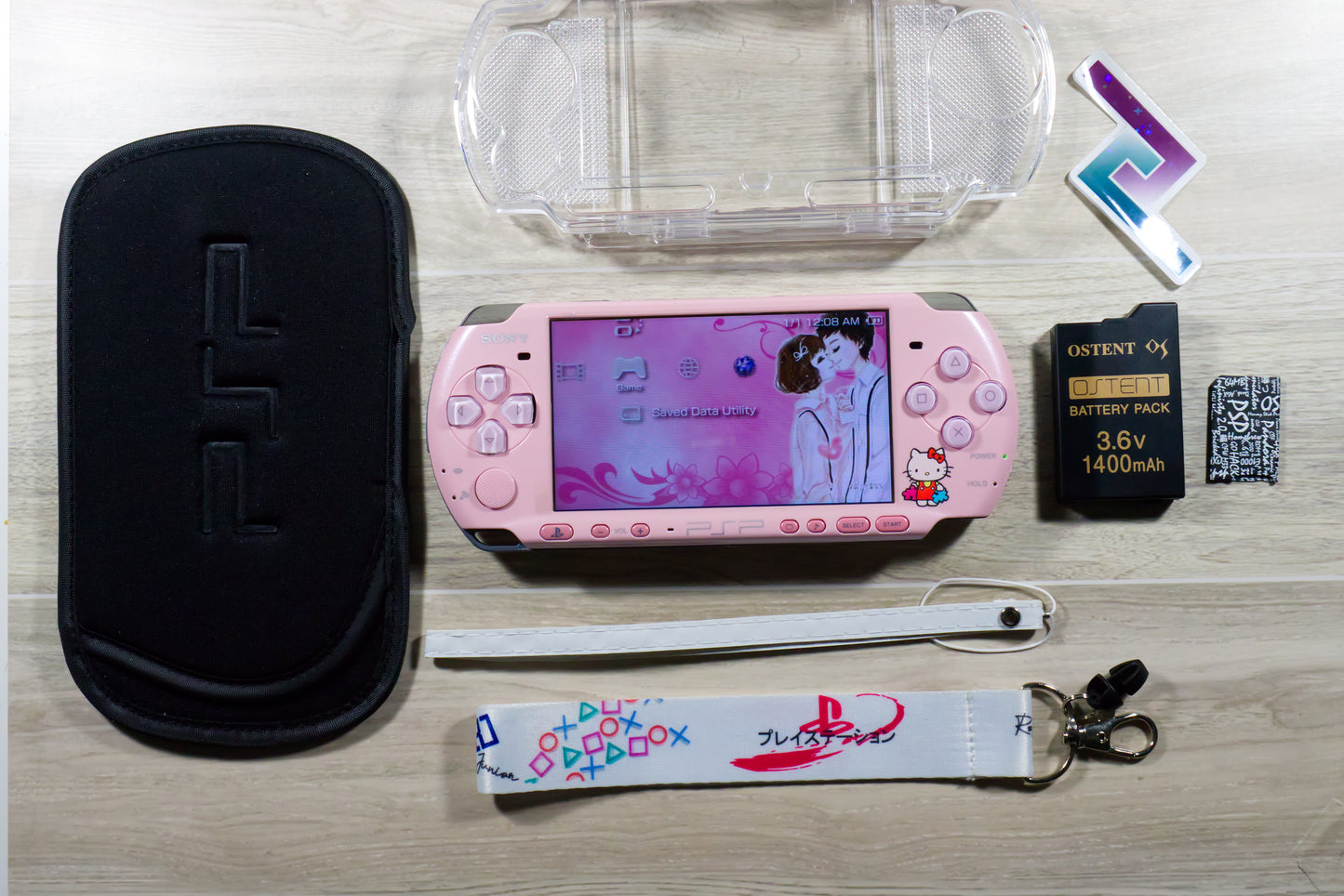 PSP 3000 Hello Kitty Custom Console Bundle - Refurbished Like New!