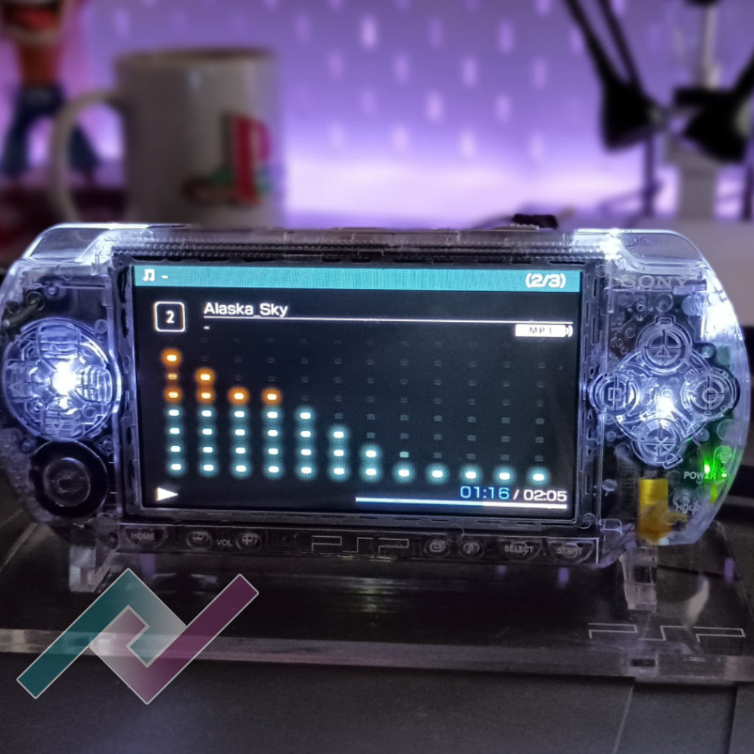 🎮 PSP Custom LED Mod (Sound Reactive)