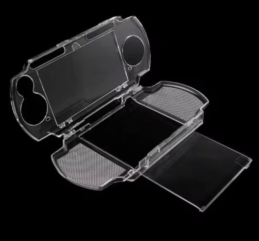 PSP 2000 / 3000 Protective Case Cover – Clear Hard Shell With Grip