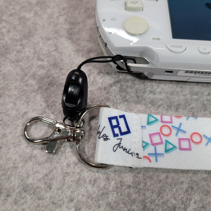 Custom PlayStation-Inspired Lanyard – White