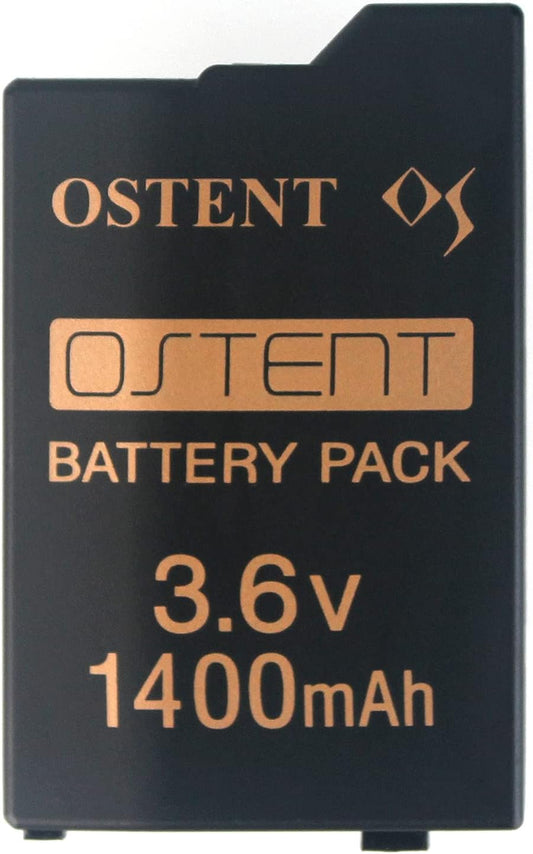 OSTENT 1400mAh Replacement Battery for PSP 2000 / 3000 – High‑Capacity Rechargeable Pack (PSP‑S110)