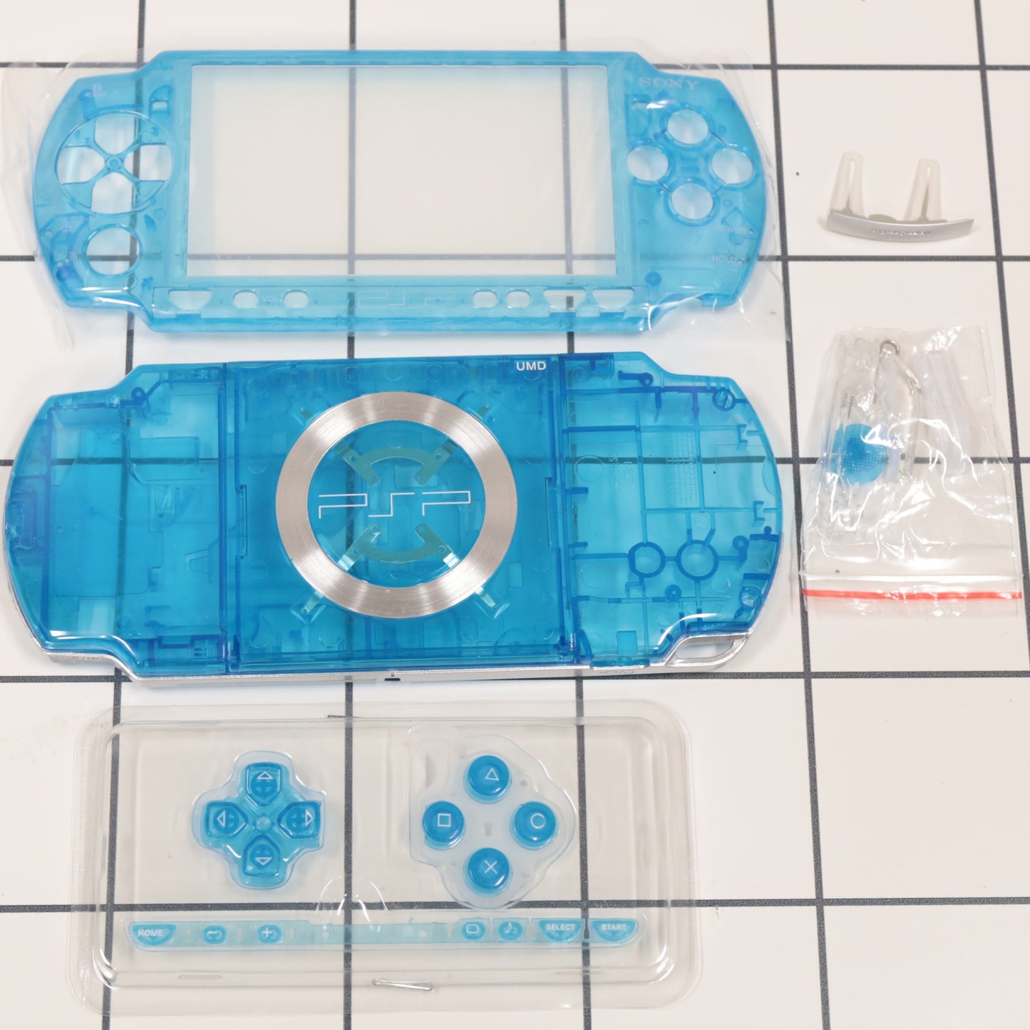 New PSP 2000 Shell Replacement Complete Translucent Blue USA Ship🔥