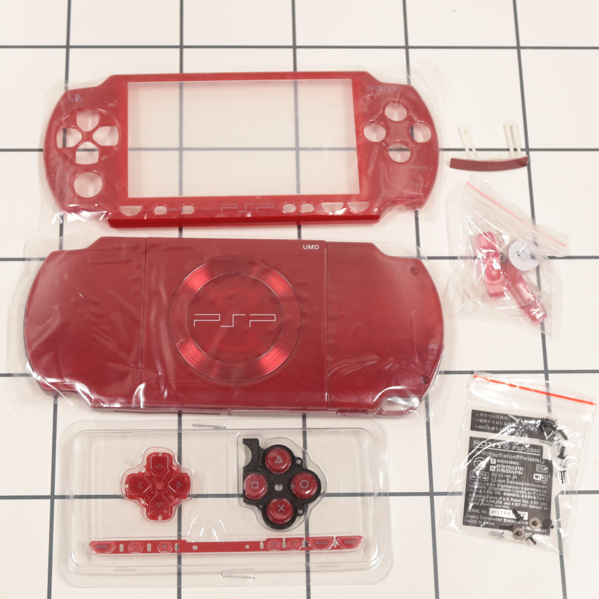 Psp Shell Model New PSP 2000 Shell Replacement Complete Red USA Ship🔥 – RoblesJunior