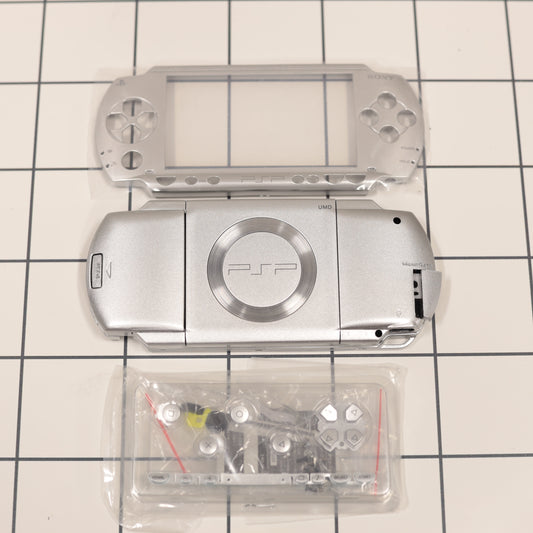 New PSP 1000 Full Housing Shell Replacement Complete Silver USA Ship🔥