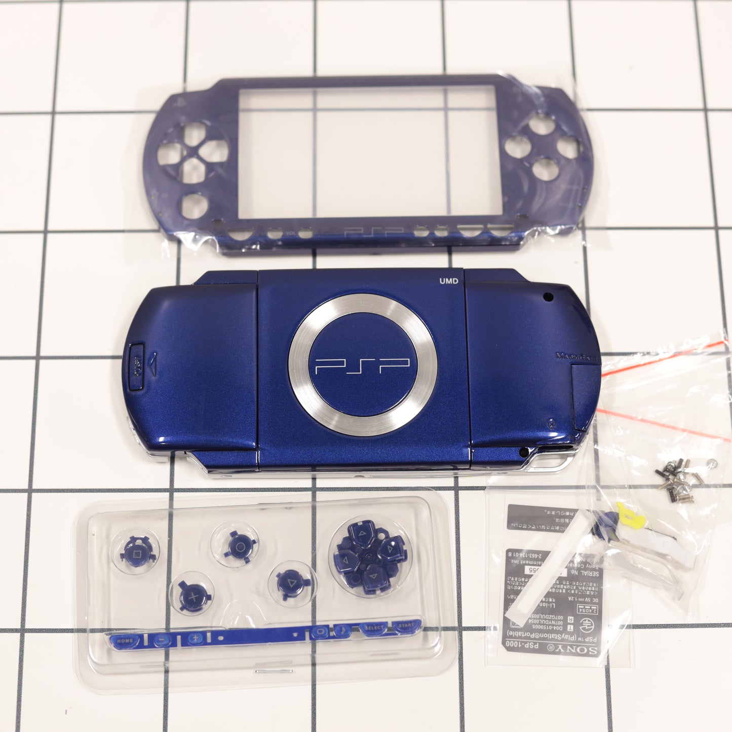New PSP 1000 Blue Full Housing Shell Replacement Complete USA Ship🔥
