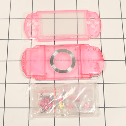 New PSP 1000 Pink Clear Full Housing Shell Replacement Complete USA Ship🔥
