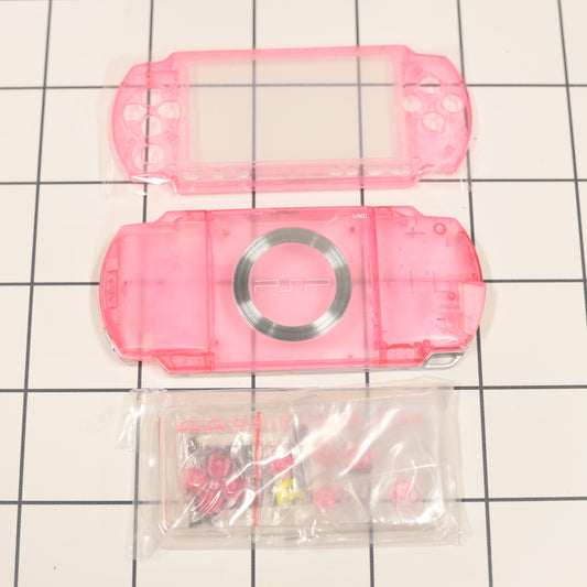 New PSP 1000 Pink Clear Full Housing Shell Replacement Complete USA Ship🔥