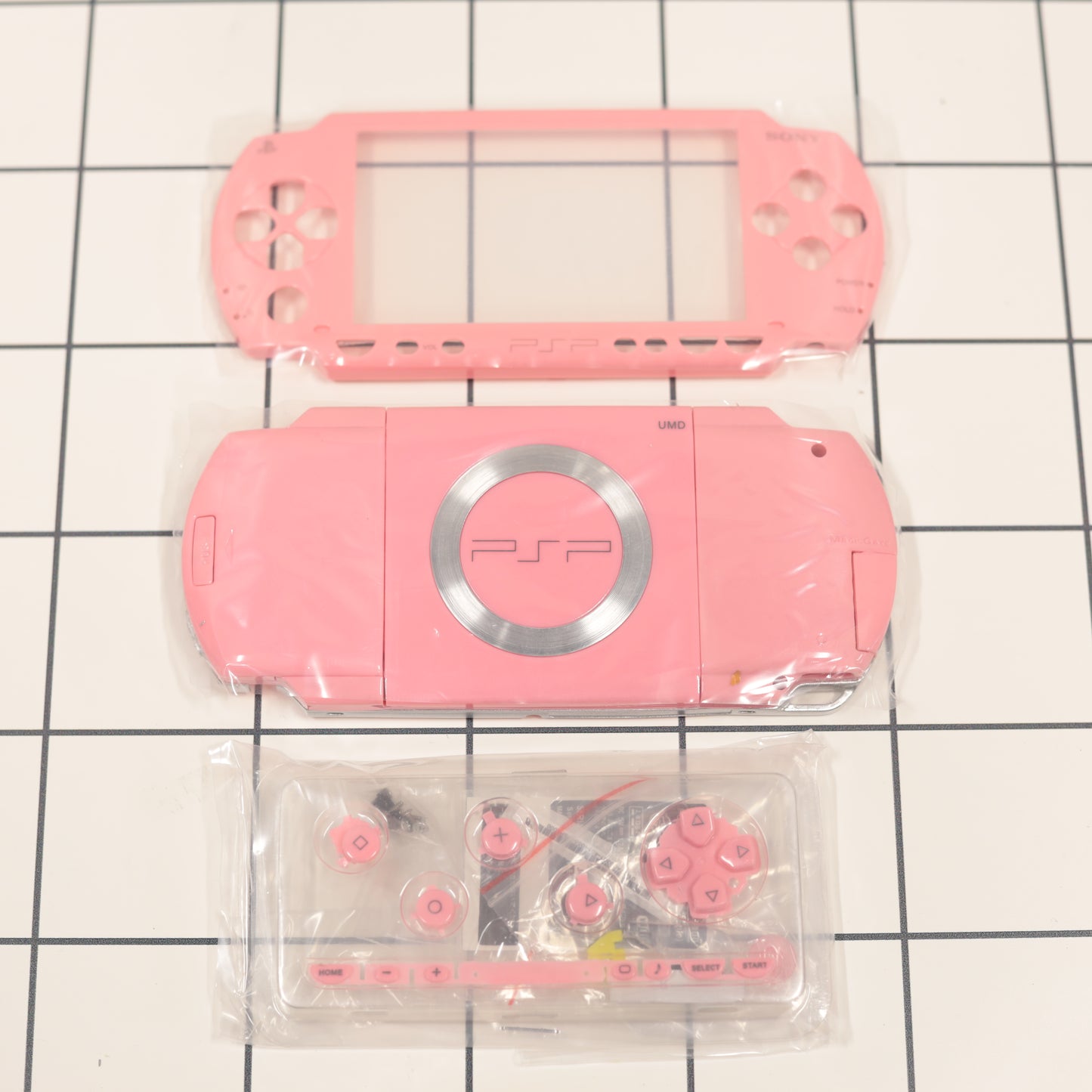 New PSP 1000 Pink Full Housing Shell Replacement Complete USA Ship🔥