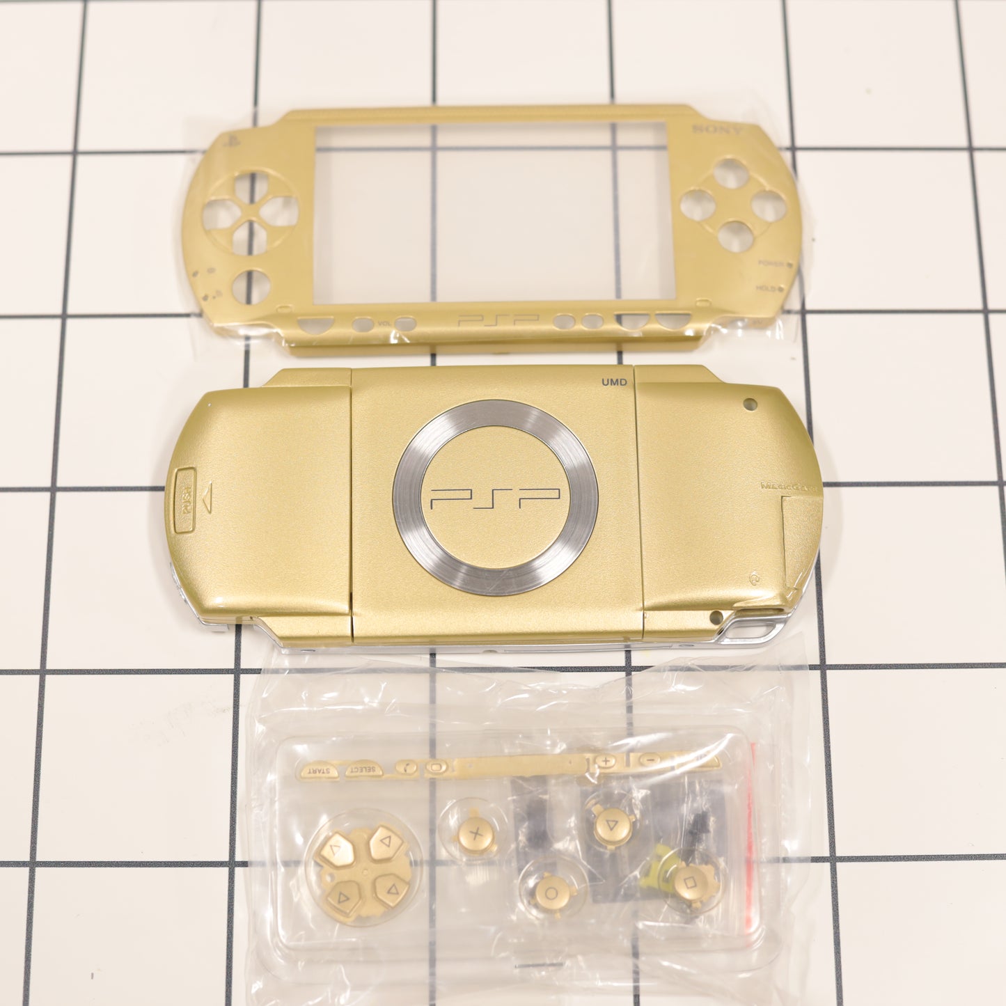 New PSP 1000 Gold Full Housing Shell Replacement Complete USA Ship🔥