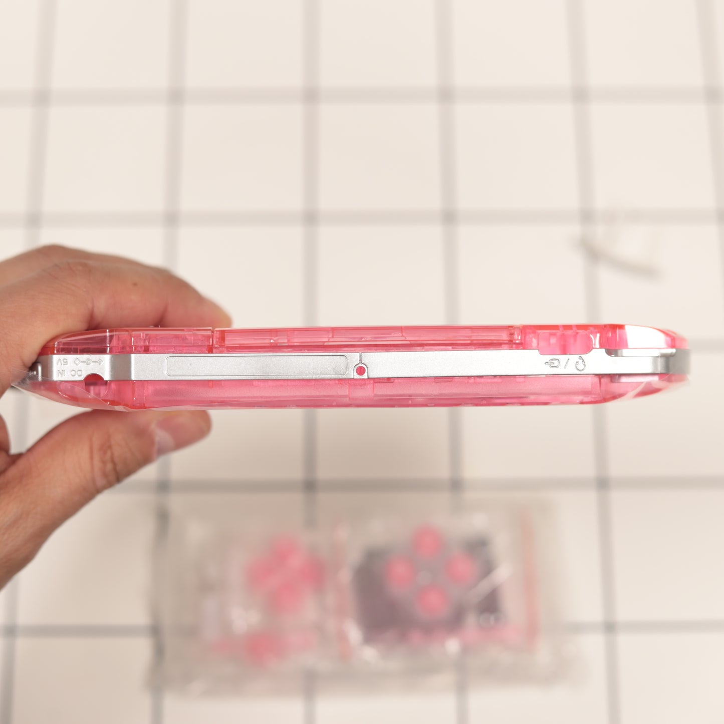 New PSP 3000 Pink Clear Full Housing Shell Replacement Complete USA Ship🔥