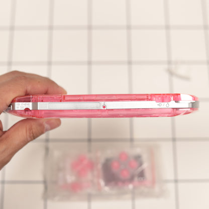 New PSP 3000 Pink Clear Full Housing Shell Replacement Complete USA Ship🔥