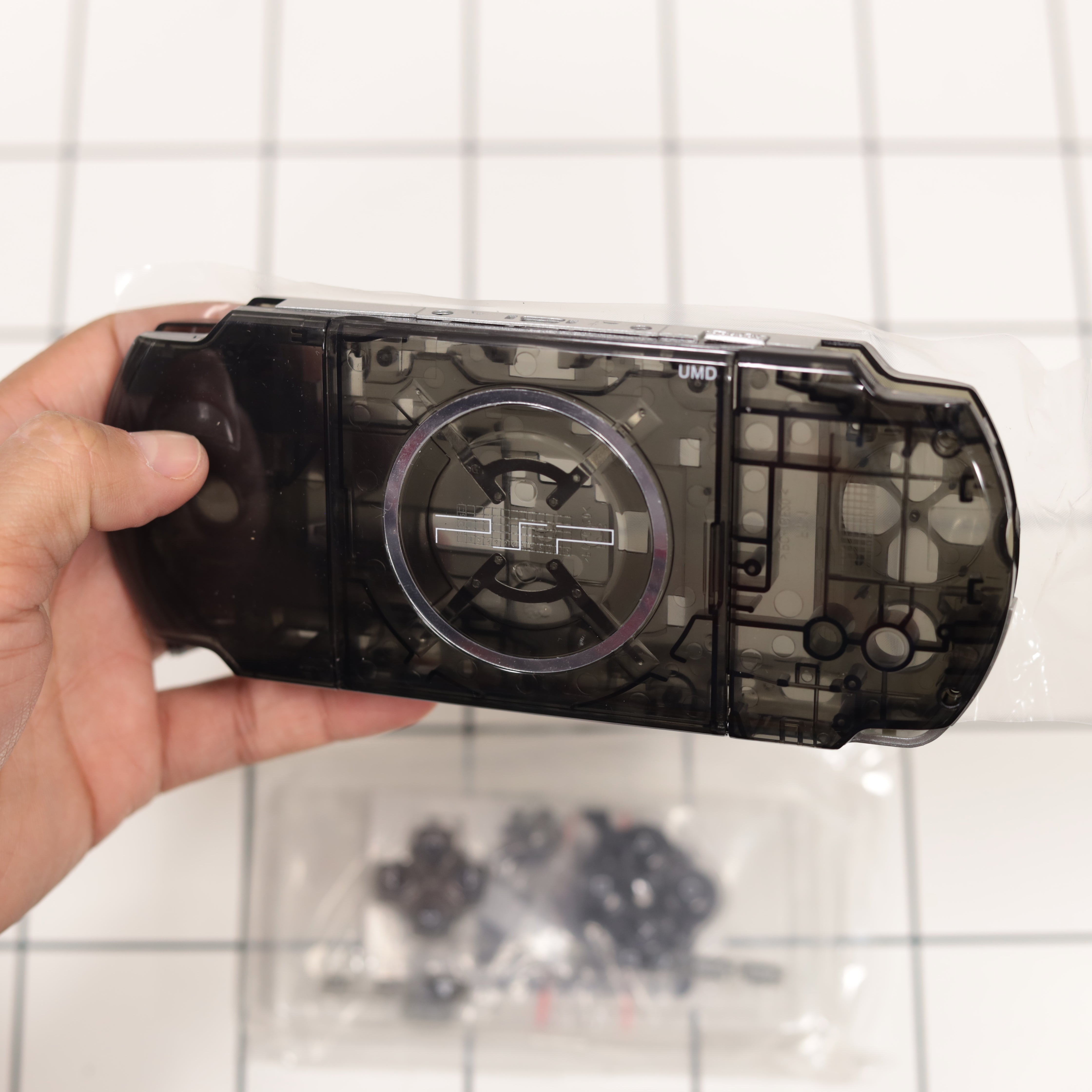 New PSP 3000 Black Clear Full Housing Shell Replacement Complete
