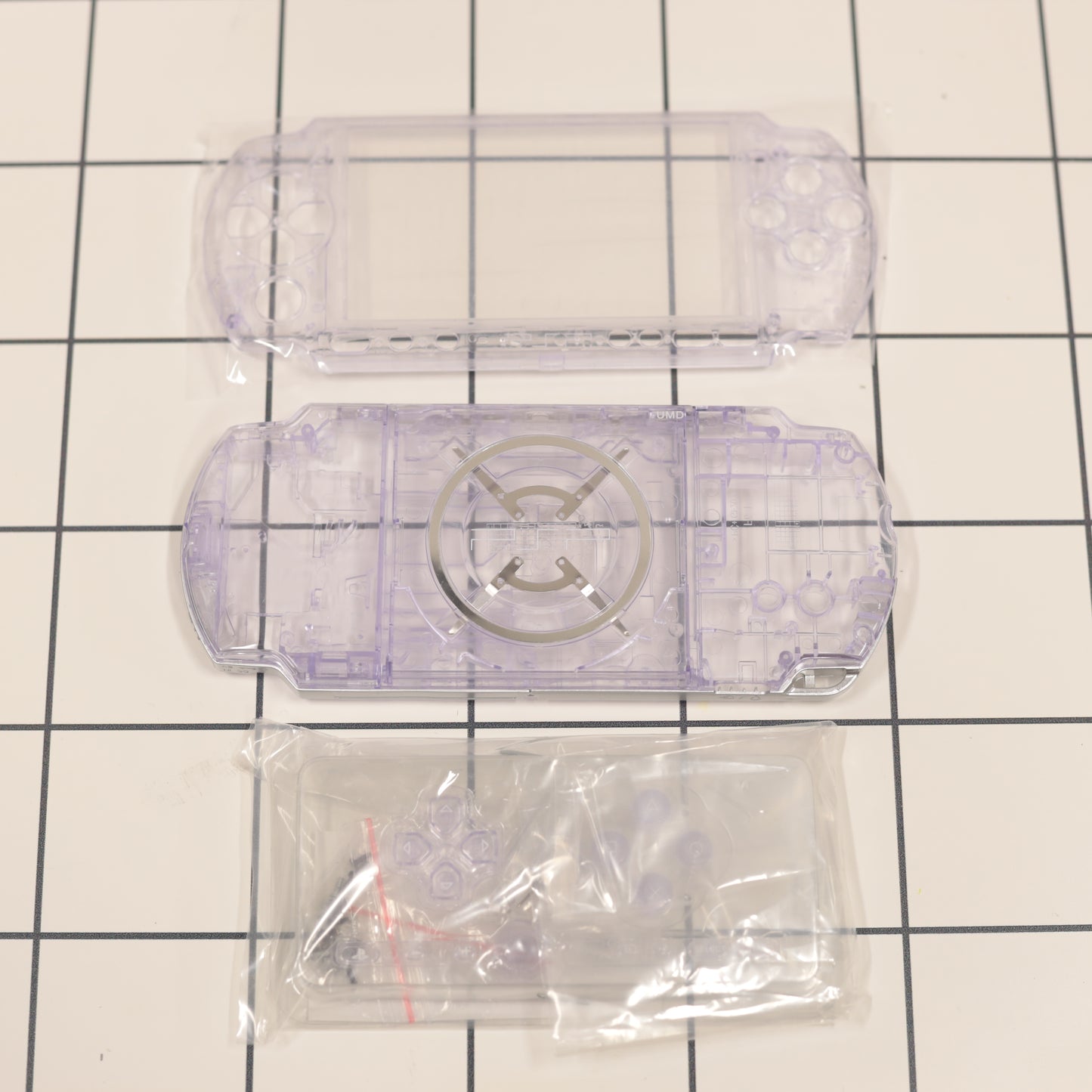 New PSP 3000 Purple Clear Full Housing Shell Replacement Complete USA Ship🔥