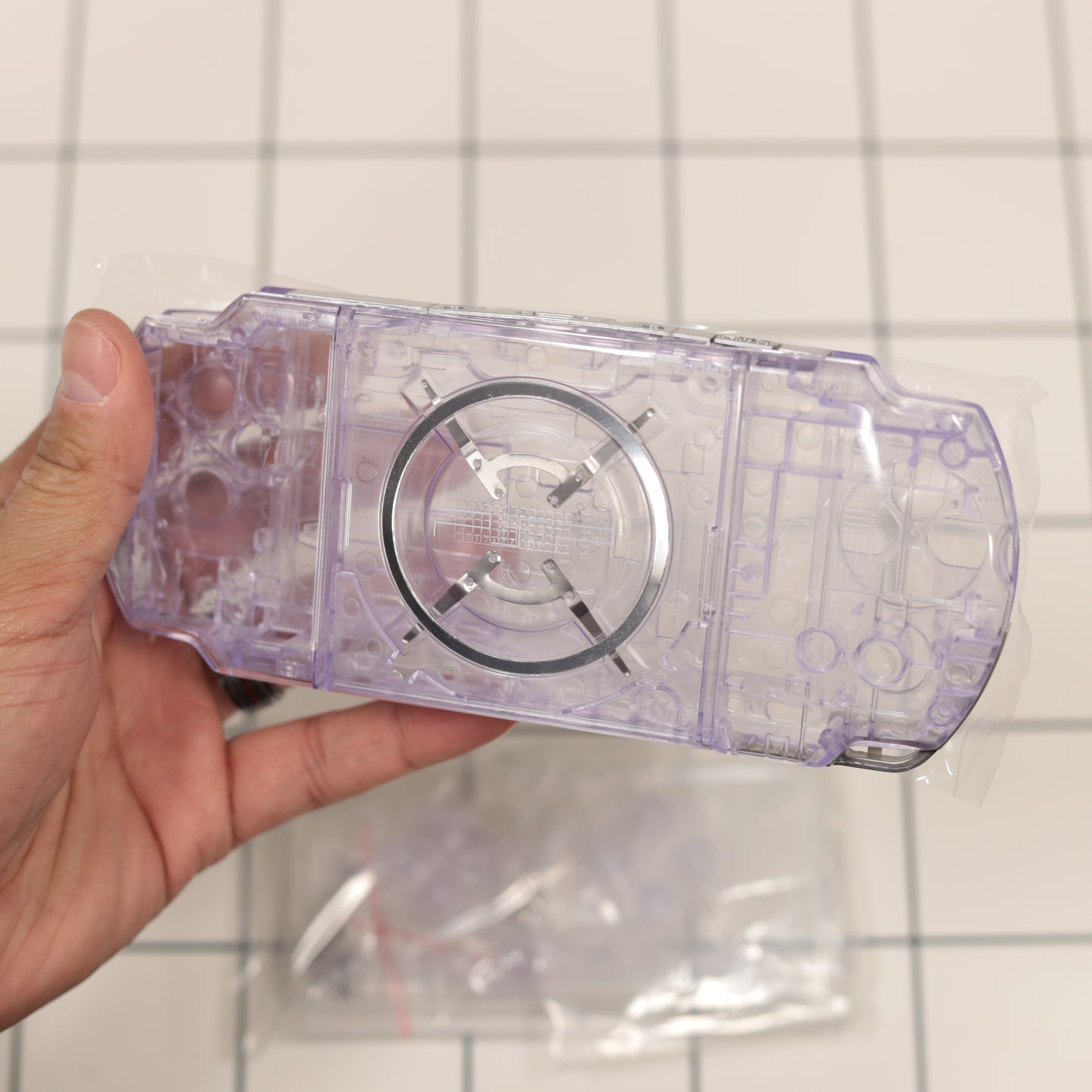 New PSP 3000 Purple Clear Full Housing Shell Replacement Complete USA Ship🔥