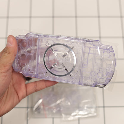 New PSP 3000 Purple Clear Full Housing Shell Replacement Complete USA Ship🔥
