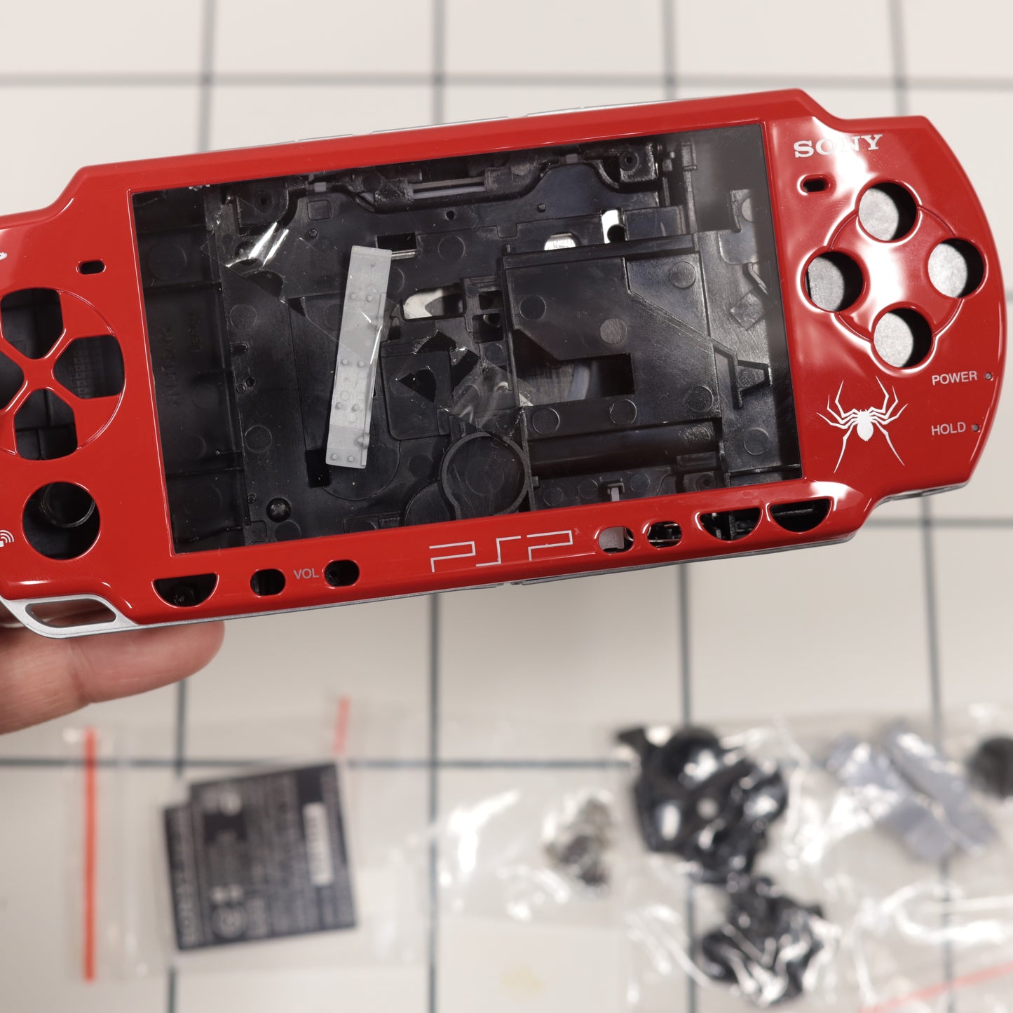 New PSP 2000 Spider-Man Full Housing Shell Replacement Complete USA Ship 🔥