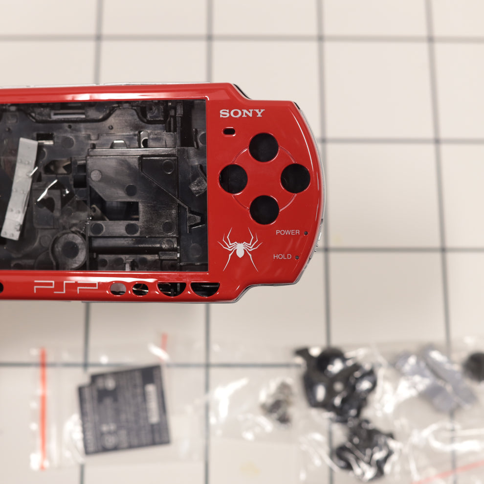 New PSP 2000 Spider-Man Full Housing Shell Replacement Complete USA Sh ...