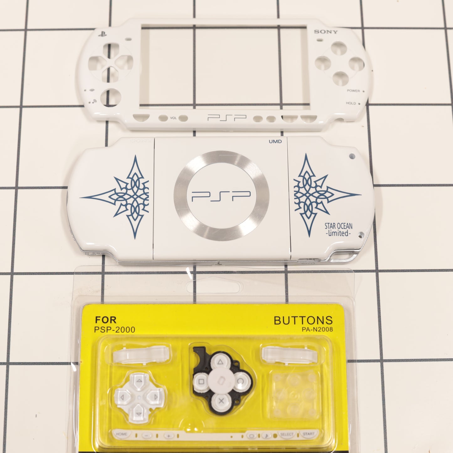 New PSP 2000 Star Ocean Limited Full Housing Shell Replacement Complete USA Ship