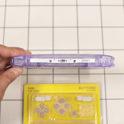 New PSP 2000 Purple Clear Full Housing Shell Replacement Complete USA Ship