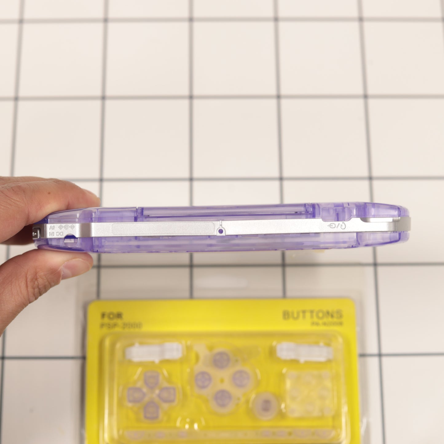 New PSP 2000 Purple Clear Full Housing Shell Replacement Complete USA Ship