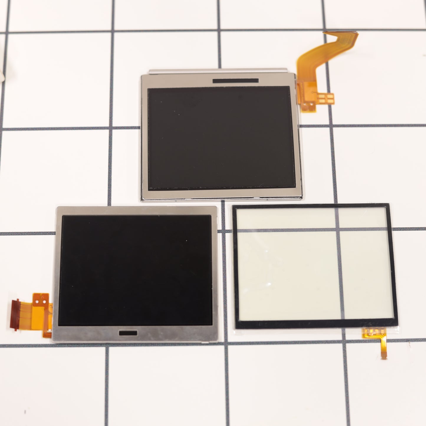 New Nintendo DS Lite Screen Replacement Kit Top Bottom LCD + Touchscreen