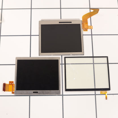 New Nintendo DS Lite Screen Replacement Kit Top Bottom LCD + Touchscreen