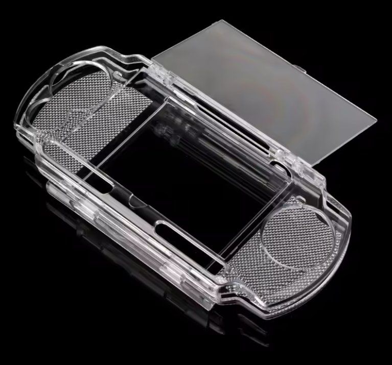 PSP 2000 / 3000 Protective Case Cover – Clear Hard Shell With Grip